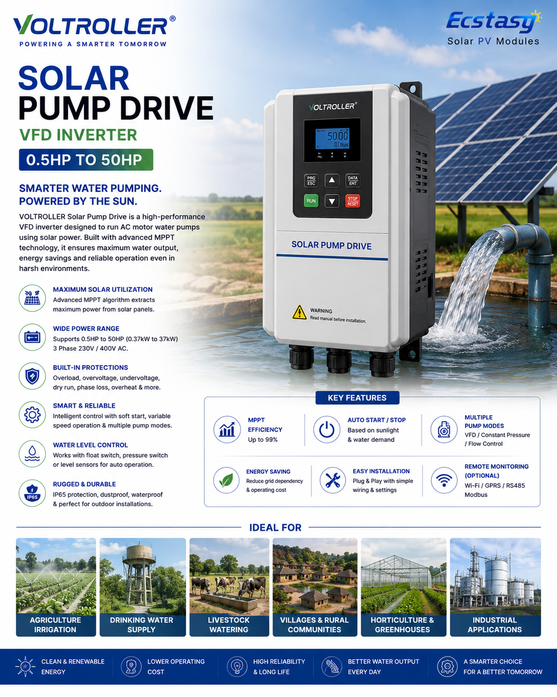 Solar pump drive agriculture inverter